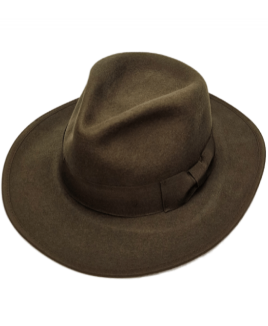 Wool Felt Hat Brown 0665